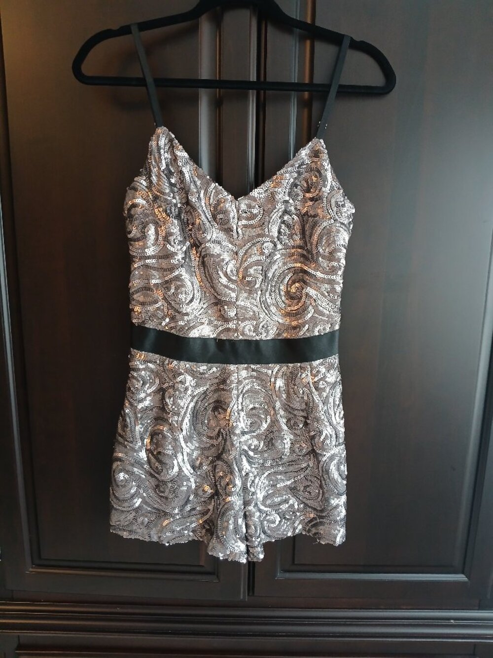 bebe Size S Sequin Romper